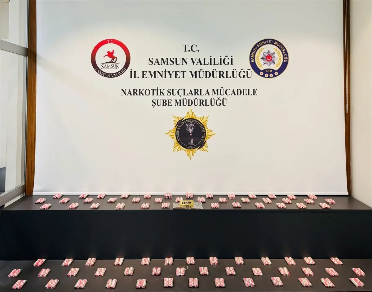 Samsun’da Uyuşturucu Operasyonu: 2 Şüpheli Gözaltında